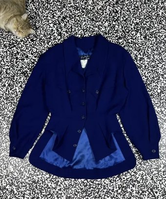 Vintage 90s Thierry Mugler Peplum Blazer Jacket Archive Rare